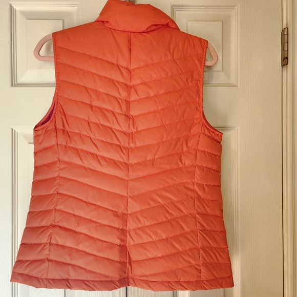TALBOTS Down Puffer Tangerine Vest Women's Size Medium - Picture 3 of 15